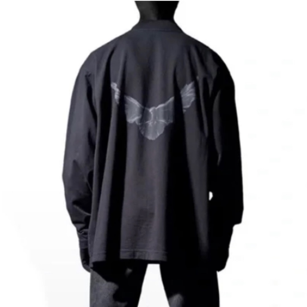 NWOT! Yeezy Gap Engineered By Balenciaga Dove Long Sleeves Shirt Blue Large YZY